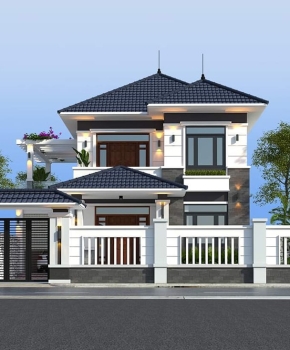 BIỆT THỰ 2 TẦNG HIỆN ĐẠI- ANH HÙNG TRẢNG BOM
